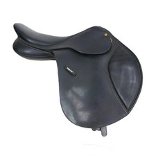 17" Adjustable Gullet Black Wintec Close Contact Jumping Saddle