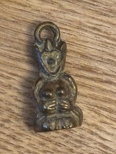 lucky pixie tintagel charm brass fob 