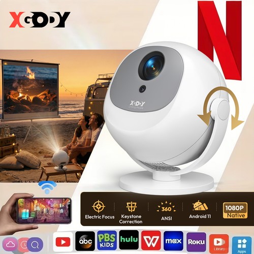 Xgody mini projector - 4k,