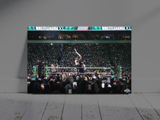 Wrestlemania 40 | The Rock | The Undertaker 24x36 inch poster | WWE Wrestlemania