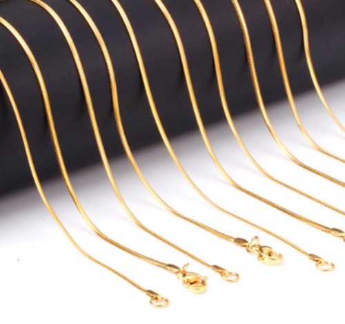 2mm stainless steel - steel, gold