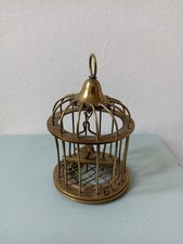 Vintage Miniature Brass Bird Cage Approx 12.5cm High 