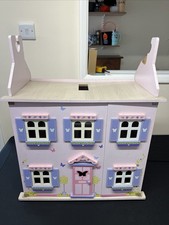 Large Wooden Dolls House With Wooden Furniture painting project now dismantled