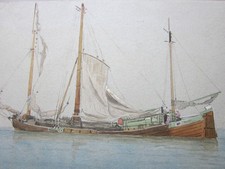 George Stanfield Walters, Antique Maritime Painting c.1876