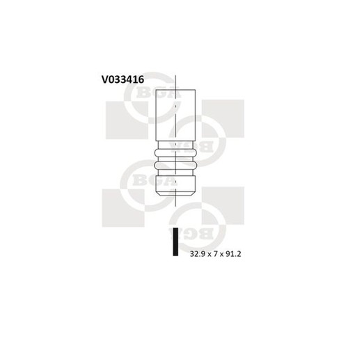 Bga engine exhaust valve - bga, 32mm