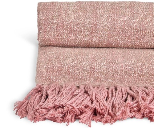 Habitat pink stitch throw - habitat,