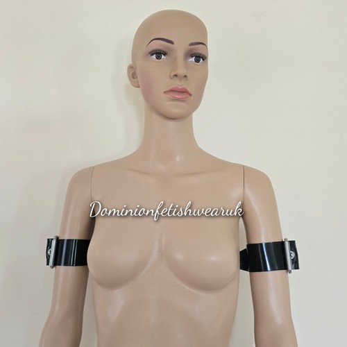 Latex black bicep strap - latex,