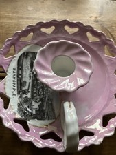 Vintage antique pink lustre