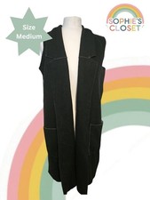M&S Black Sleeveless Cardigan