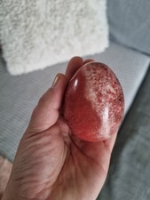 Rhodonite Natural Stone Egg