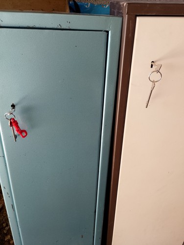 Two gun cabinets with - two, double
