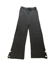Izaak Azanei Grey High-Rise Wide-Leg Wool and Cashmere-Blend Lounge Trousers.  S