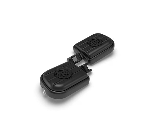 Footpegs footrest deluxe black - footpegs/footrest,