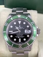 2010 Rolex Submariner  'Kermit' Watch model 16610LV Box & Papers