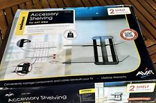 AVF Unimax TV and AV Double Shelf gaming dvd- Black ( Screws Missing)