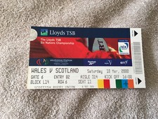 2000 WALES V SCOTLAND SIX