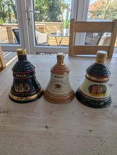 3 bells whiskey decanters 