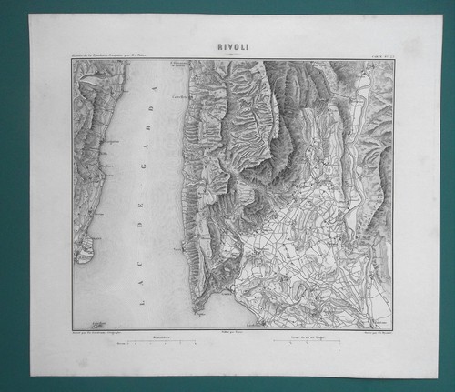 1859 map italy lake garda - -,