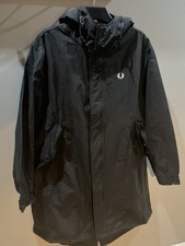 Fred Perry Black Parka - S