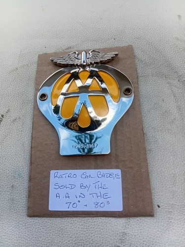 Vintage car badge automobile - vintage,