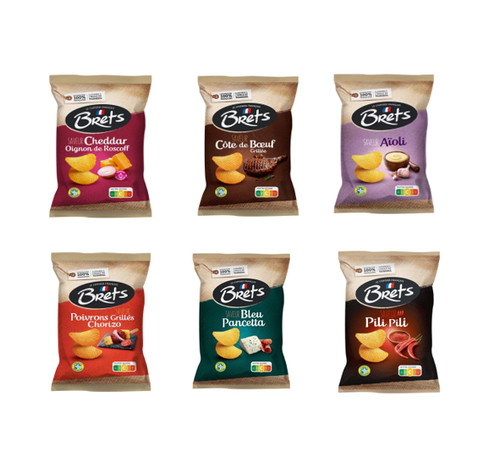 Brets crisps various flavors - brets,
