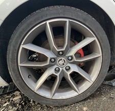 SKODA OCTAVIA VRS 2013-2017 MK3 18" GEMINI 5 SPOKE ALLOY WHEEL TYRE 225/40Z/R18