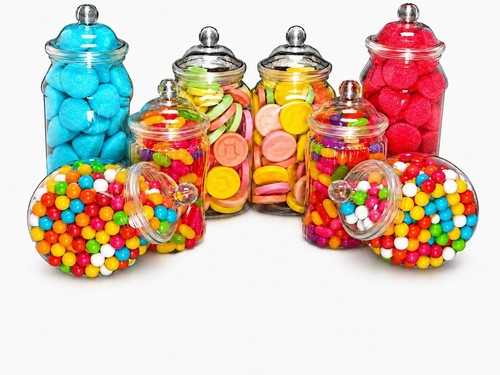 Plastic sweet jars - jars, 8