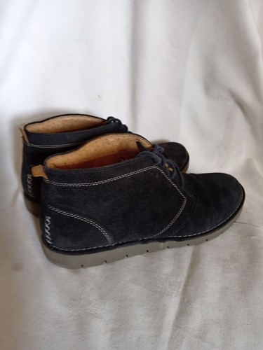Clarks unstructured blue suede - blue,