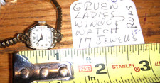 Womens Vintage GRUEN 17 Jewels Wind Up LADIES Watch WORKING