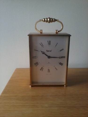 Ogival brass carriage clock - brass,