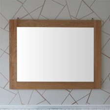 Oak Wall Mounted Single Mirror BAM16B