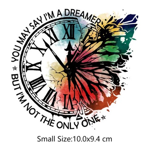Butterfly clock iron - butterfly, on