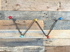 MID CENTURY MODERN 60'S ATOMIC SPUTNIK RETRO COAT HAT HOOK STAND MULTI COLOURED