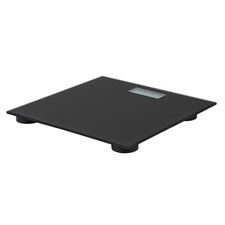 Digital Weigh Scales Black Glass Bathroom KG Stones Pounds 27cm Anti Slip