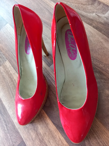 Red stilettos high - heel, shoes