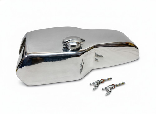 Aluminium petrol tank with - petrol, cap