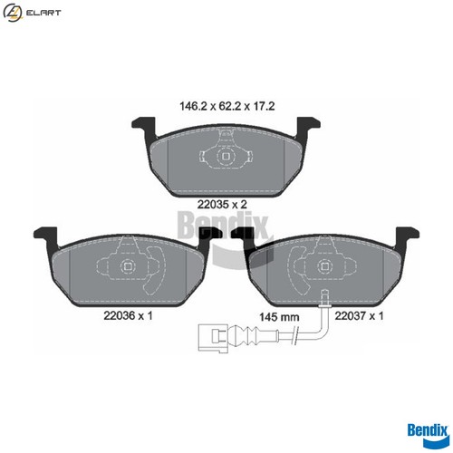 Brake pad set - brake,