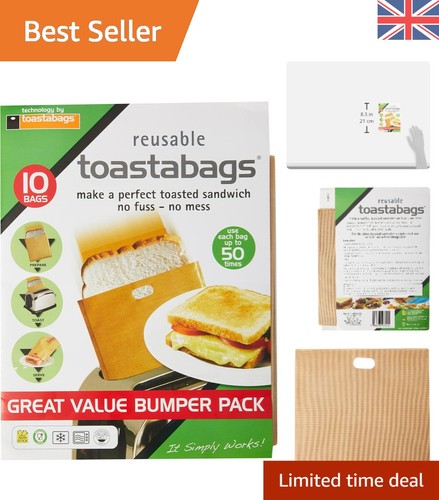 Gold toaster bags 10 - bags, pack