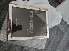 Impressions Silverplated Photo Frame 8x10 new with imperfections see details 