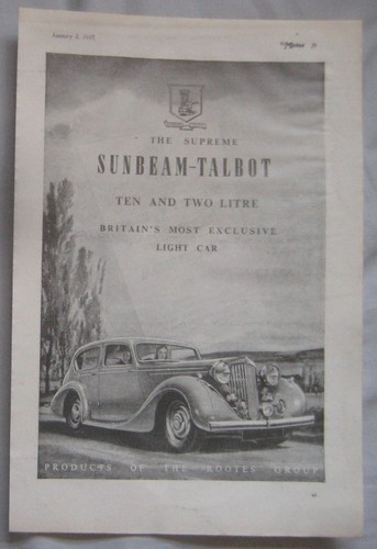 1947 sunbeam talbot original - 1947, sunbeam-talbot