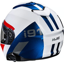 HJC i91 Bina MC21 White / Blue / Red Motorcycle Motorbike Helmet