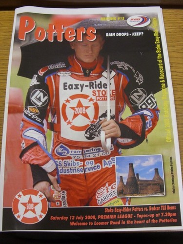 2008 speedway programme - speedway,