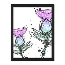 Scottish Thistle Head Flowers