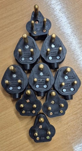 Amp round pin plugs mains - amp,