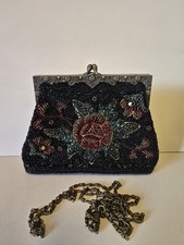 Vintage Butler And Wilson Jewelled Clutch Bag Brass  .  With Strap 