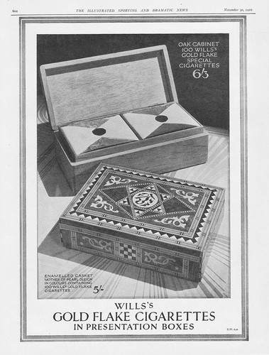 Gold flake cigarettes box - cigarettes,