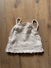 Zara Crochet Knit Beige Cami