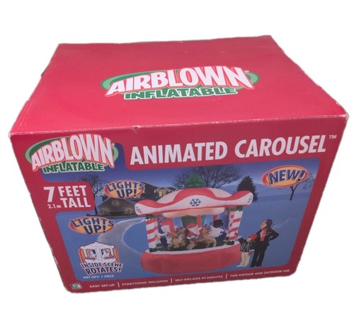 Gemmy 7ft animated carousel - gemmy,