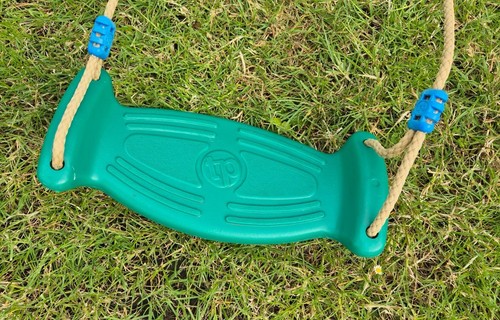 Green plastic garden swing - plastic,