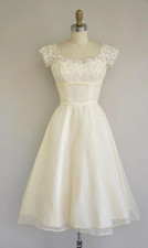Short line wedding dresses - short,